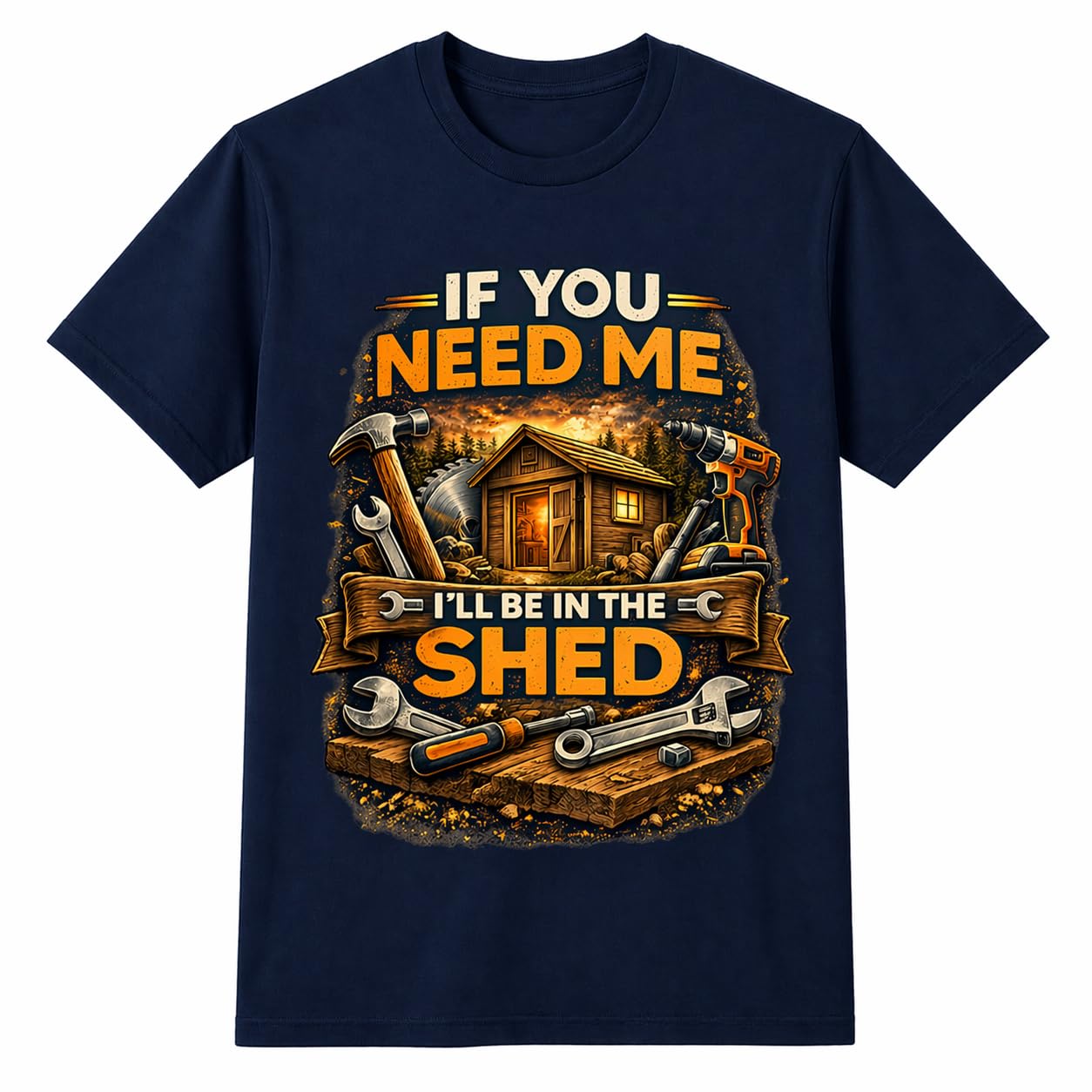 BestaFiesta Fathers Day Funny Dad Gifts for Him T-Shirts for Men UK Dads Shed Joke Birthday Step Dad Navy M (Medium)