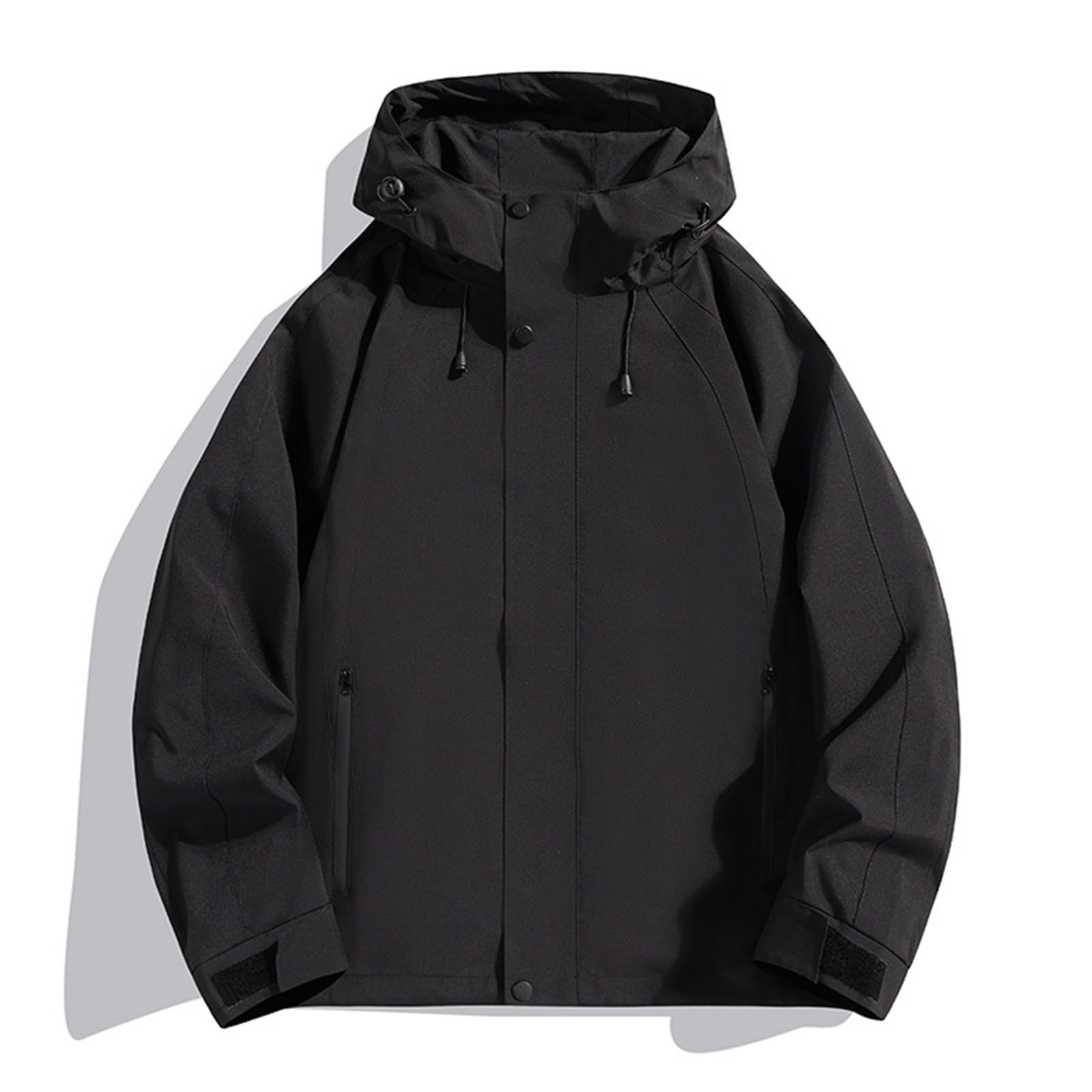 3 in 1 Winterjacke Regenjacke Herren Winter Wasserdicht Warm Gefüttert Regenjacke Skijacke Outdoor Wandern Übergangsjacke mit Kapuze Leicht Outdoorjacke Fleecejacke Reisen Große Größen Windbreaker