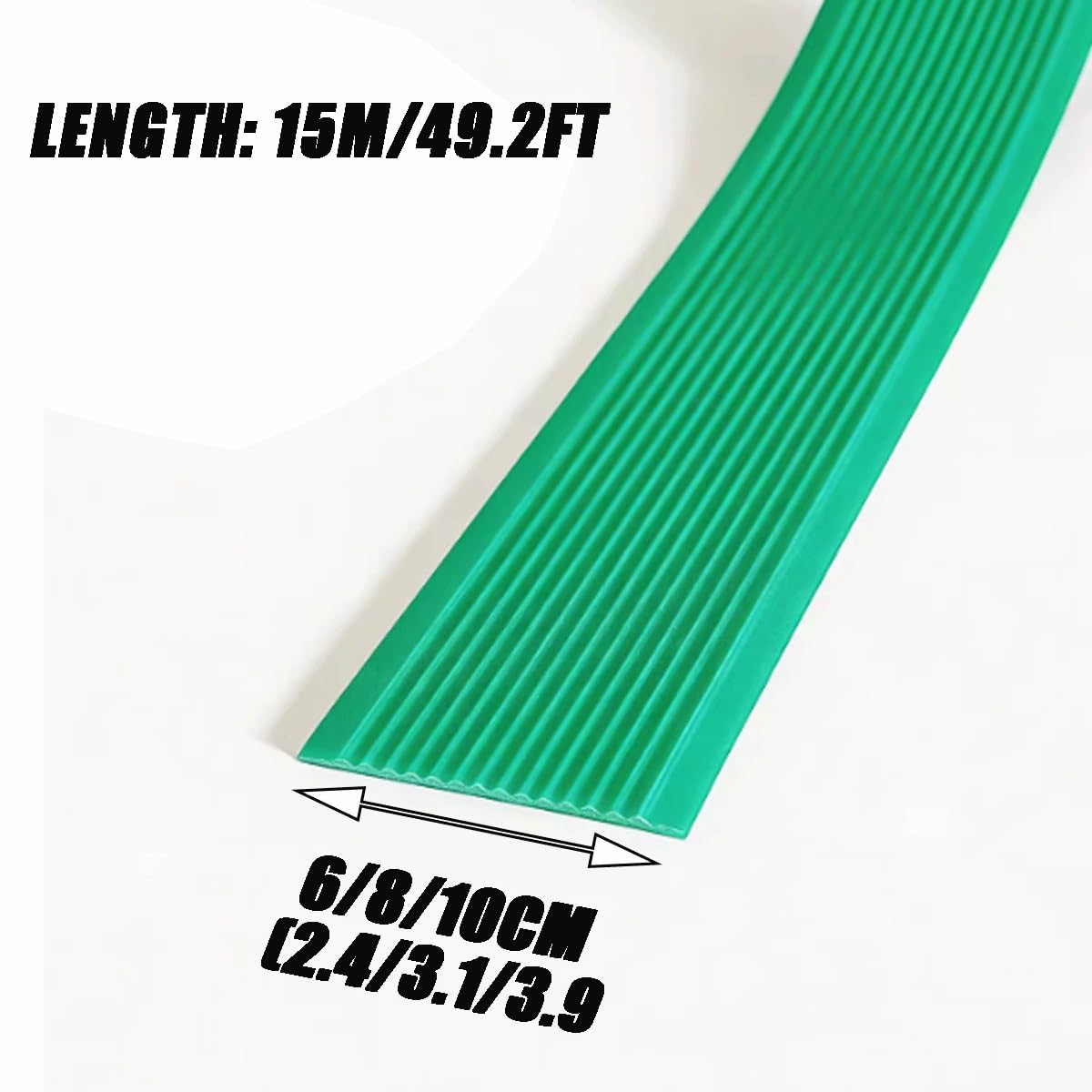 Treppenstufen-Antirutschstreifen aus Gummi, selbstklebend, geeignet for Holz-, Fliesen- und Betontreppen, for den Innen- und Außenbereich(Brown,10cm)