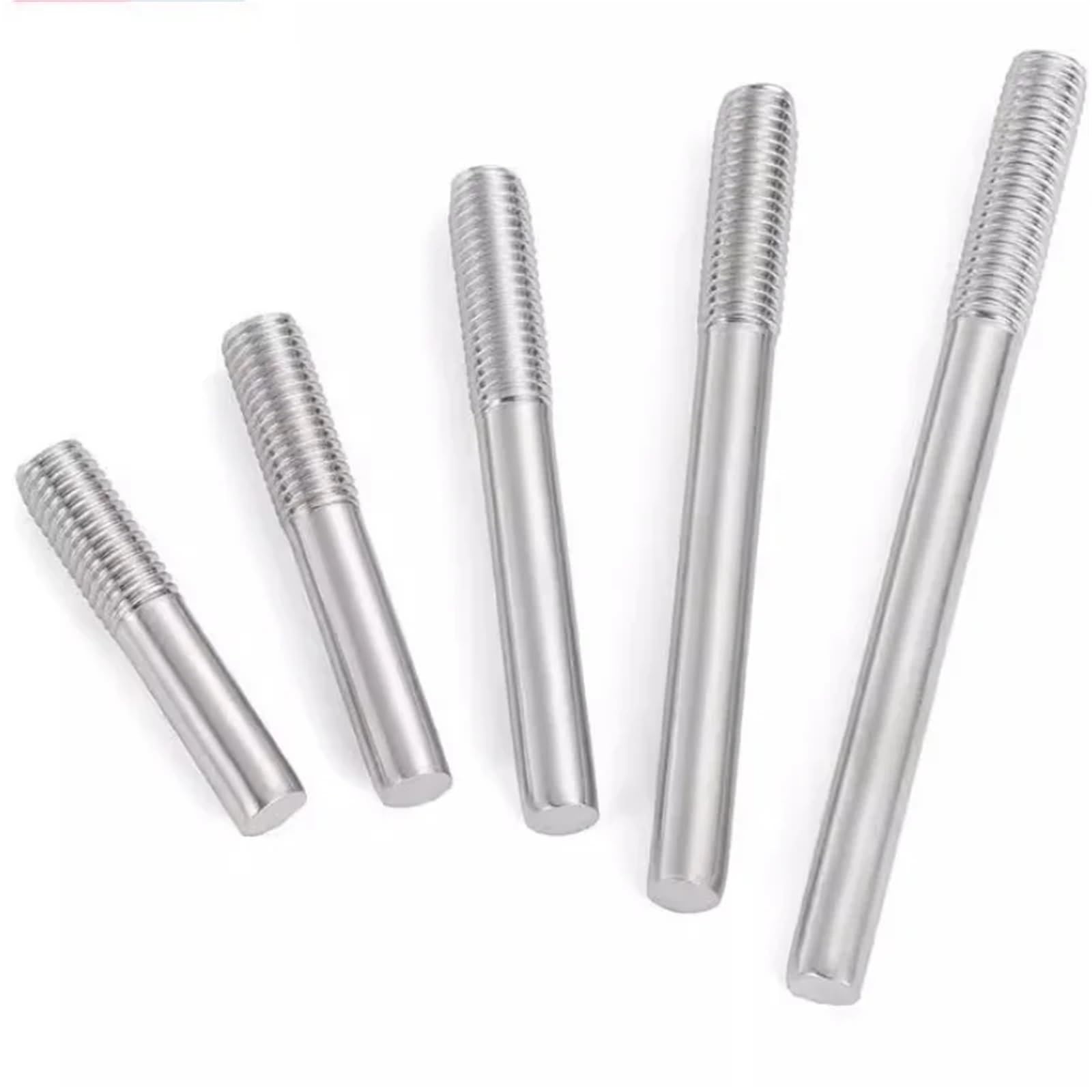 Gewindestange mit beidseitigem Gewinde, Gewindestange aus Edelstahl 304, M3, M5, M6, M8, verschiedene Längen, 50 mm, 450 mm, mehrere Größen(350mm,M8-10PCS)