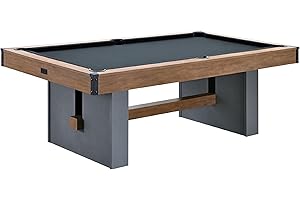 Barrington Billiards Brooks Drop Pocket Table with Pool Ball and Cue Stick Set - Black