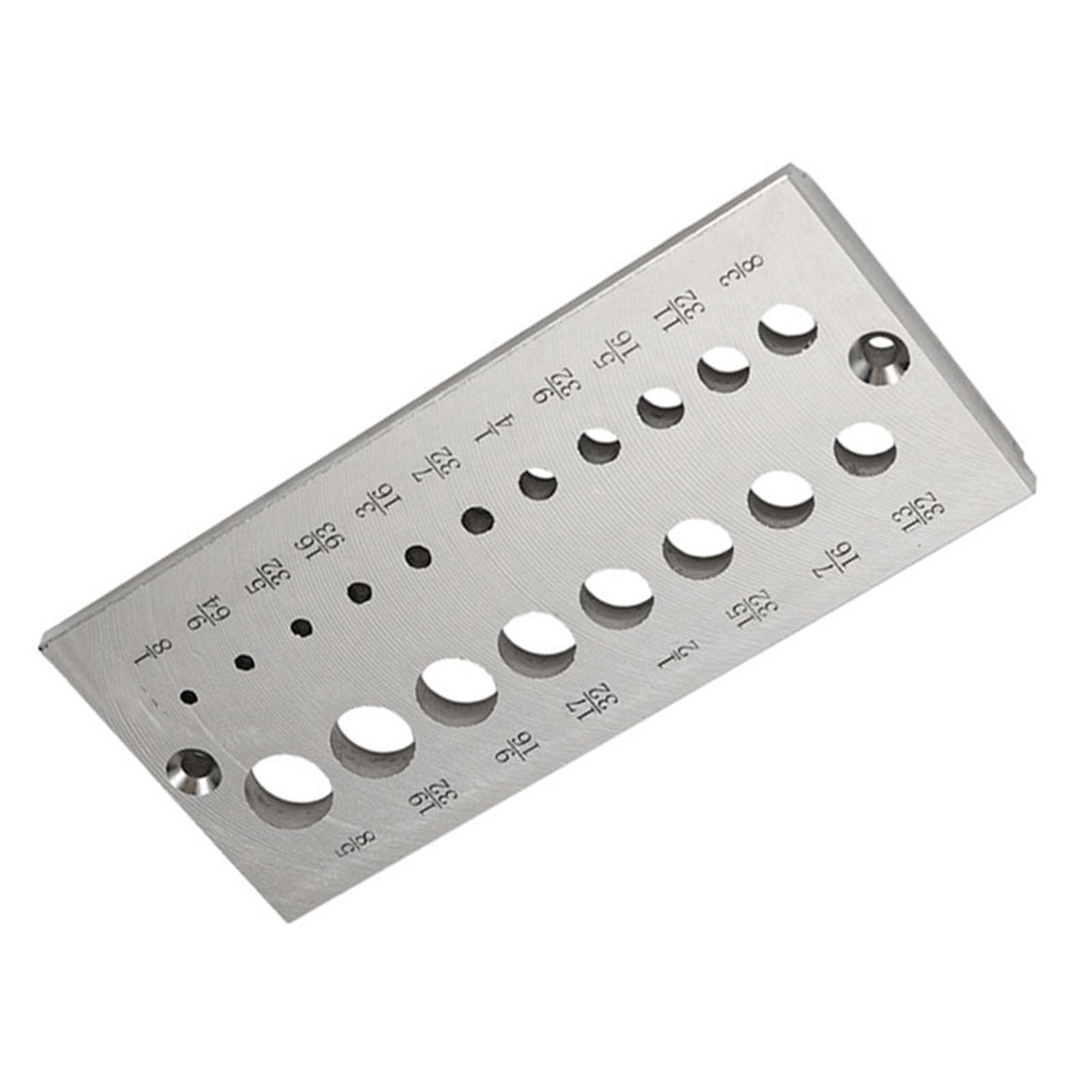 Steel Dowel Plate Double Row 19 Holes Wood Dowel Rod Maker for Woodworking