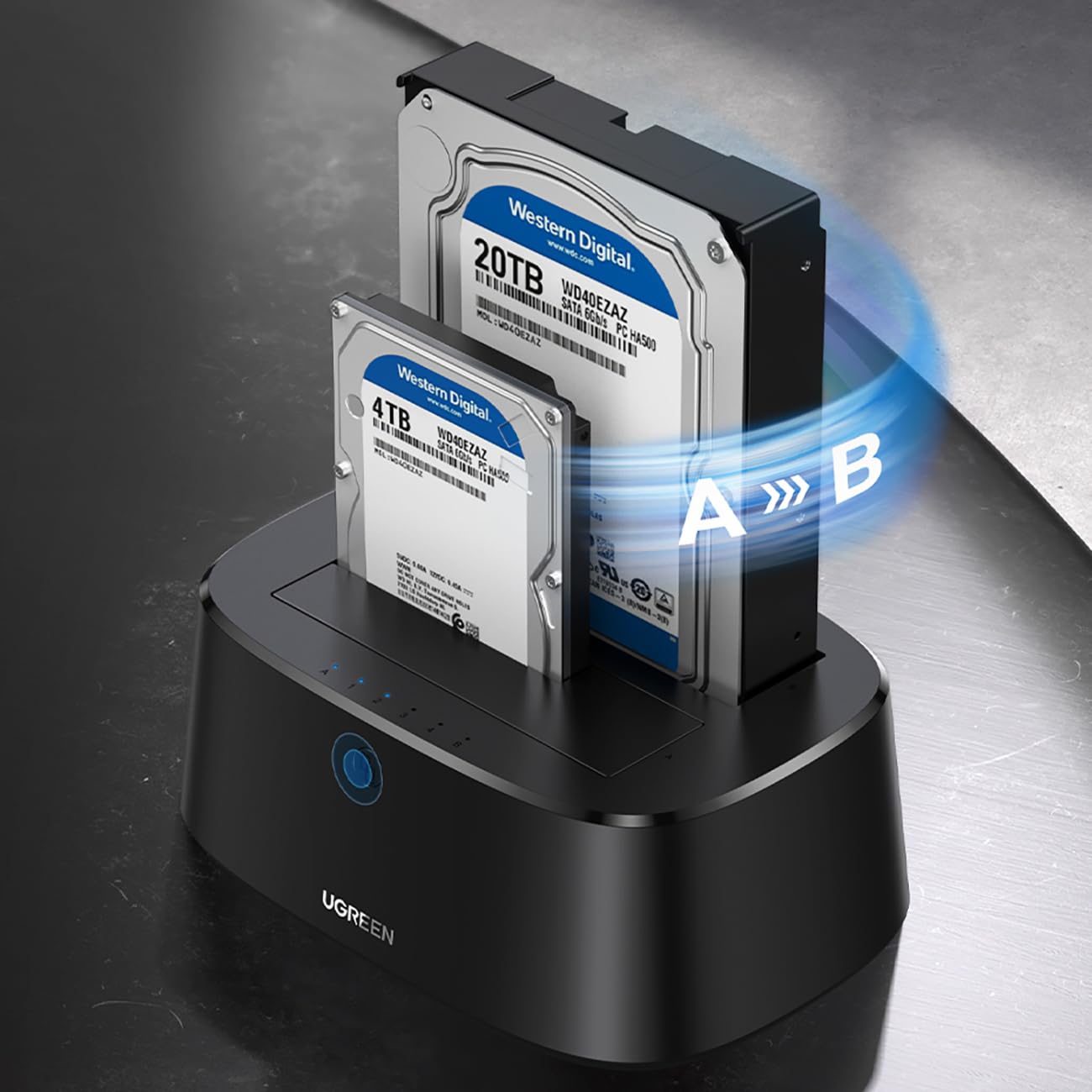 Ugreen 50857 USB 3.0 2,5-3,5 cala Dual Sata Dock Station