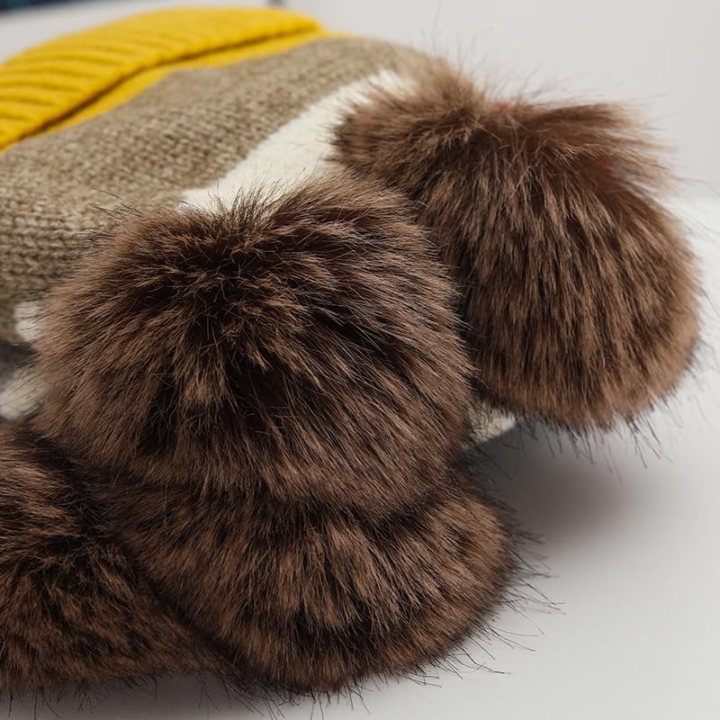 Zonto Wintermütze kinder Verdickter Samthut, Um Für Mittlere Und Große Kinder Winter Wollhutschalhandschuhe 3-Teilige Set Warm Zu Halten