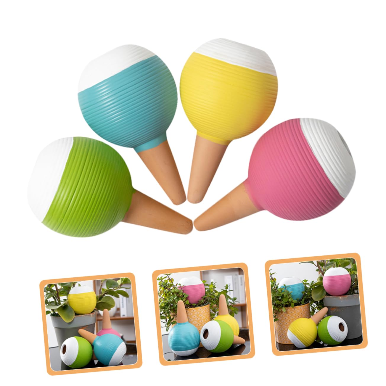 BESTonZON 4pièces Lot de Globes Arrosage pour Plantes Intérieur Dispositifs Arrosage Automatique Pointes Goutte