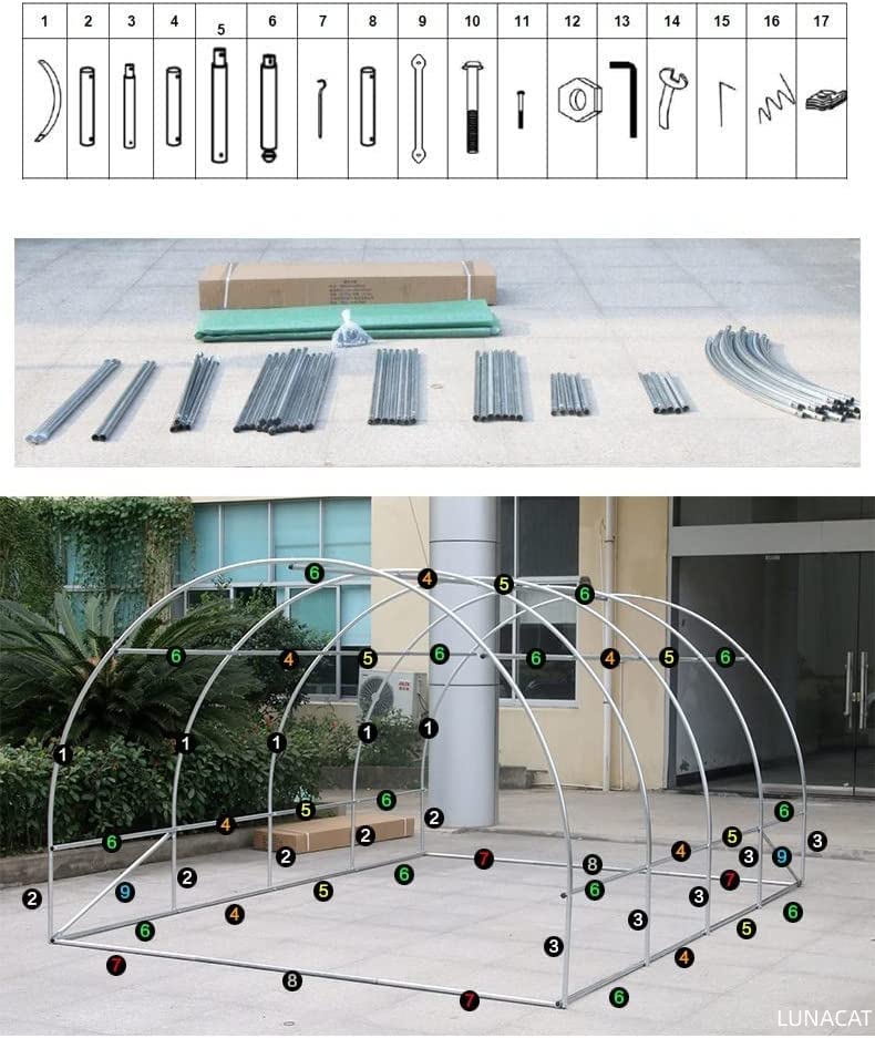 4×10m ビニールハウス骨組み 4×10m ビニールハウス骨組み