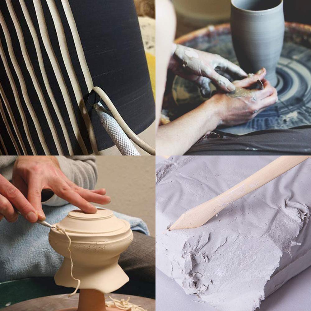 Kit 30 Outils Poterie Et Sculpture - Bois Et Acier Inoxydable - Pour Céramique, Argile, Fimo - Débutants Et Pros