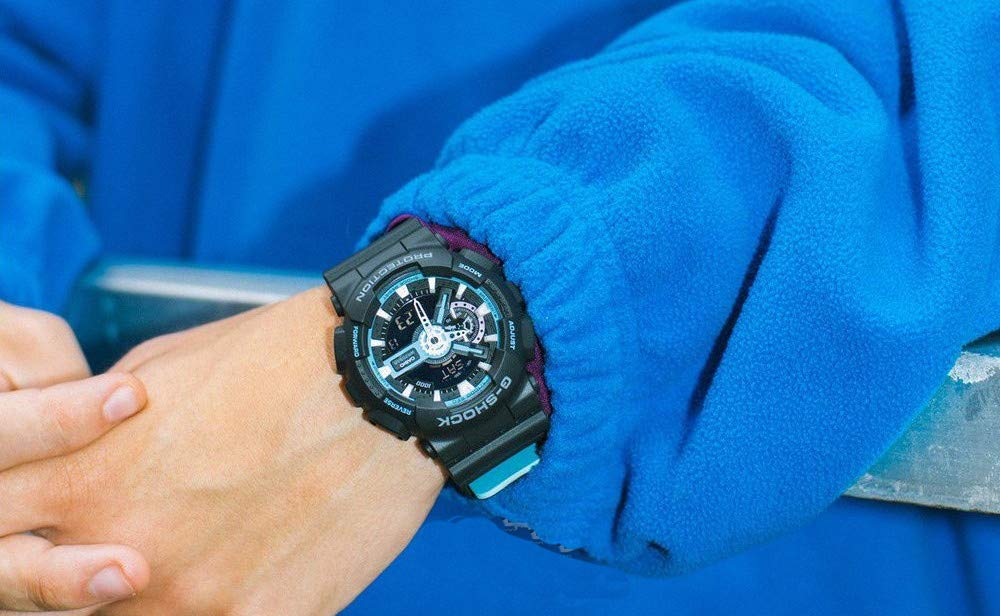 CASIO Herren Armbanduhr Analog-Digital Quarz Harz GA-110PC-1AER