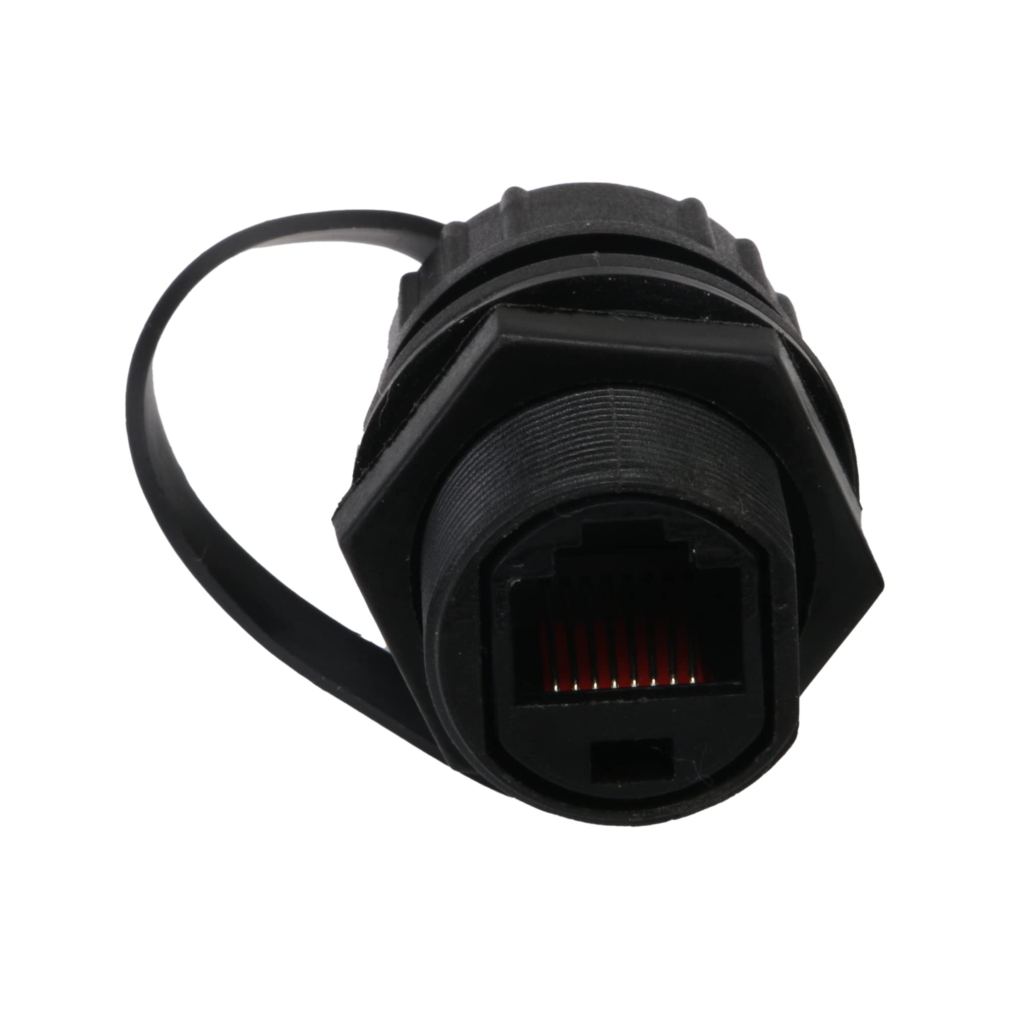 Ethernet LAN Nero IP68 Friendly M20 Stuffing Locknut plastica RJ45 Connettore ghiandola subacquea Set di 10