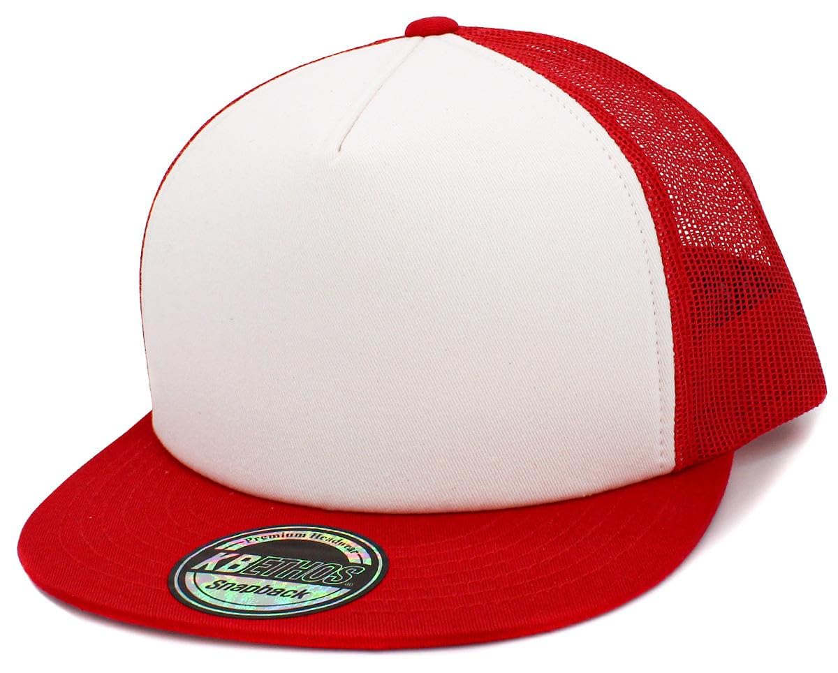 KBETHOS Classic 5 Panel Foam Front Trucker Mesh Cap with Adjustable Snapback