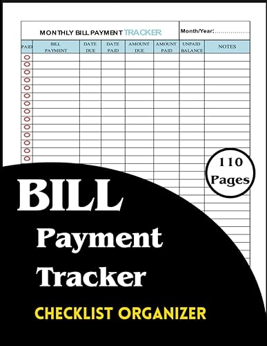 Simple Classy Monthly Bill Payment Checklist Organizer: Bill Planner Notebook | Expense and Bill | Tracker Keeper Log Book for Budgeting Financial | ... and Budget Management 110 Pages, Size 8,5x11