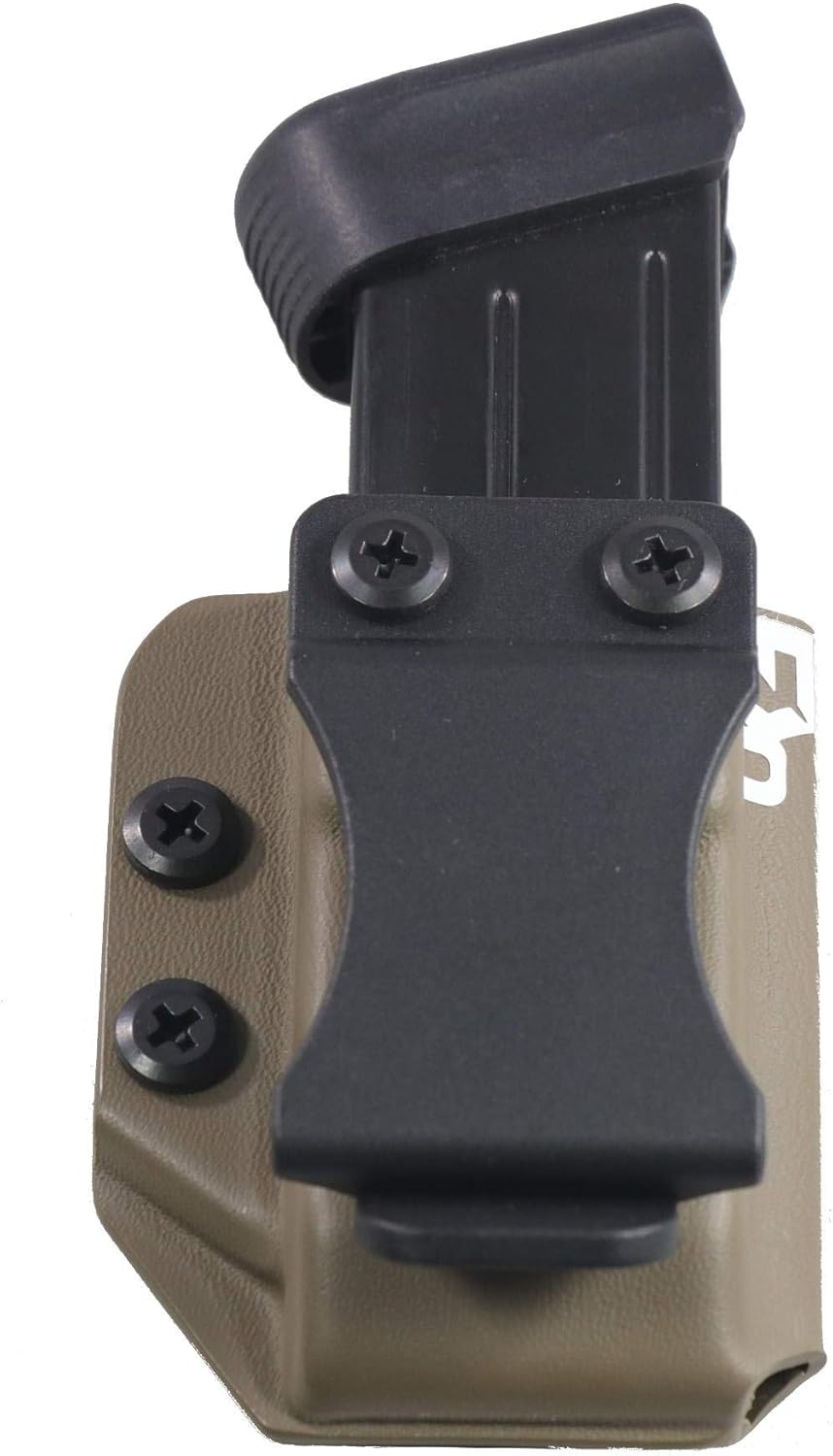 FDO Industries IWB/OWB 9mm/.40 Kydex Double Stack Pistol Mag Carrier -Made in USA-