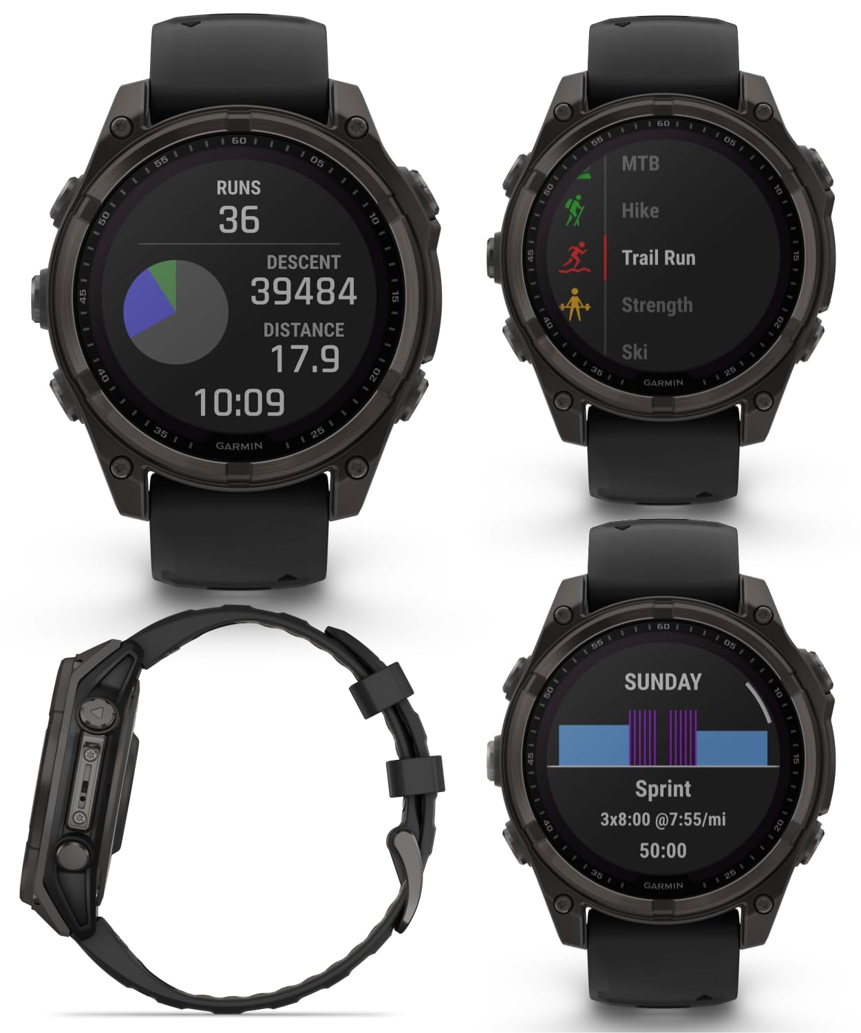 Amazon.com: Wearable4U Garmin Fenix 8 47 mm, Multisport GPS