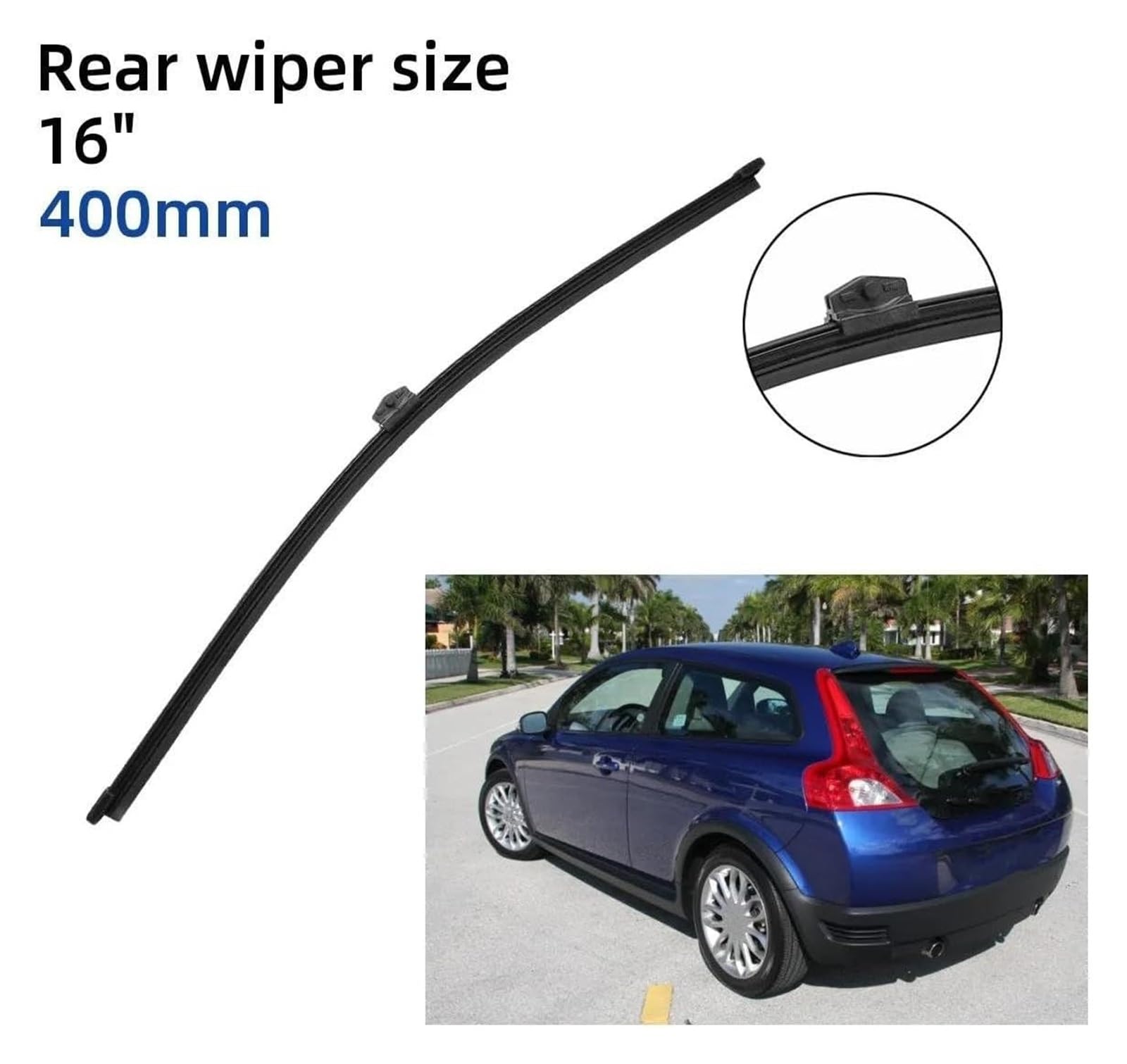 Parabrezza Tergicristalli Per Volvo C30 2006 2007 2008 26 "+ 20" + 16 "Anteriore Spazzole Tergicristallo Posteriori Parabrezza Finestra Spazzole Tergicristallo Auto