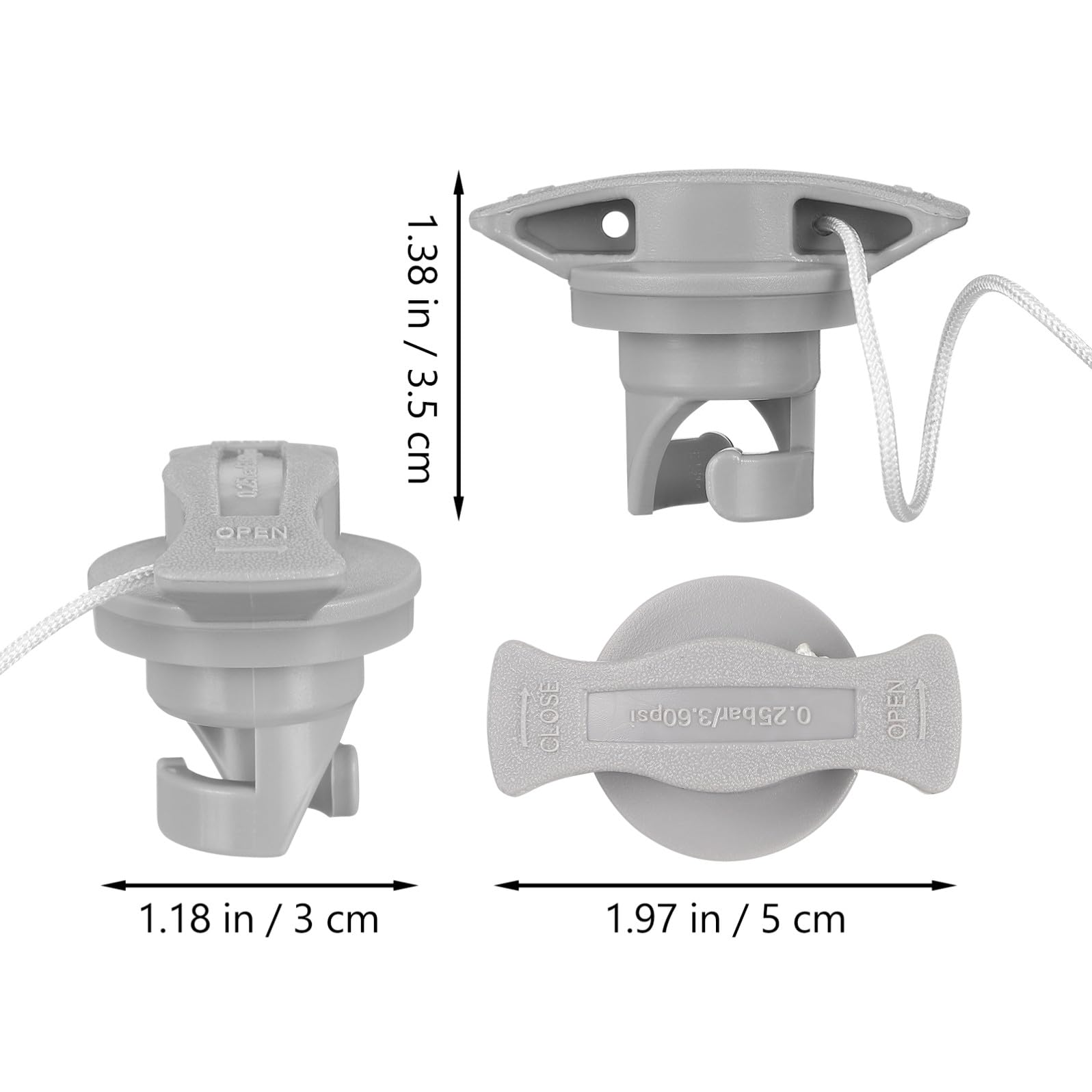 TOYANDONA Tappi per Valvola Gonfiabile per Kayak E Gommone Accessori Impermeabili E Perdite per Ad Aria Facile Installazione E Design Portatile
