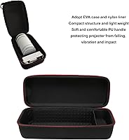 Vista 3 de Goshyda Estuche de transporte para proyector de estilo libre, estuche de almacenamiento portátil de EVA duro para proyector Freestyle de 30 a 100