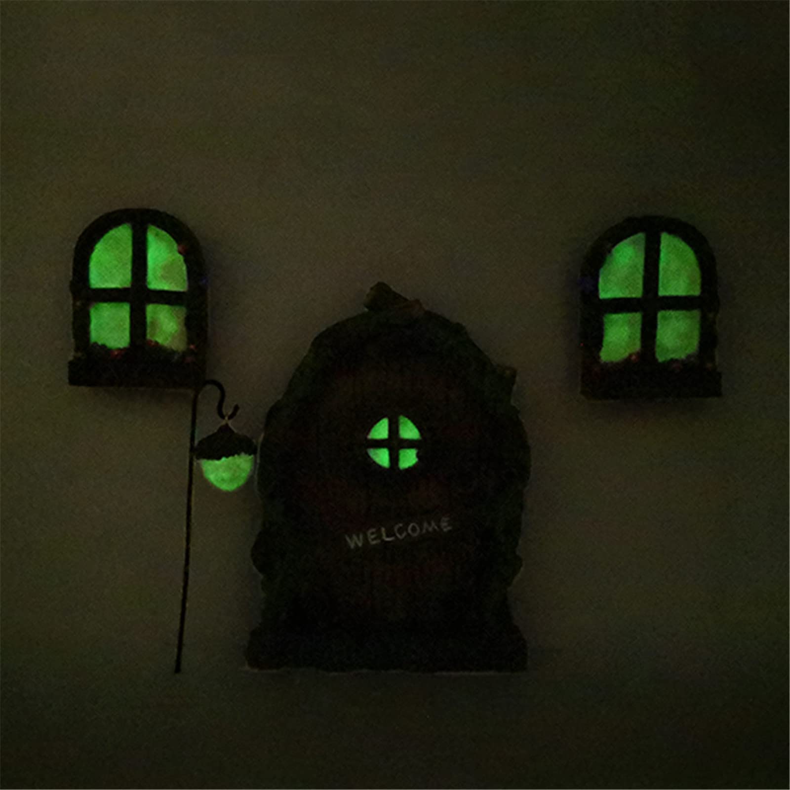 Porte de fée pour arbre - V GEBY - Style 2 - Décoration extérieure - Lot de 6 - Bricolage