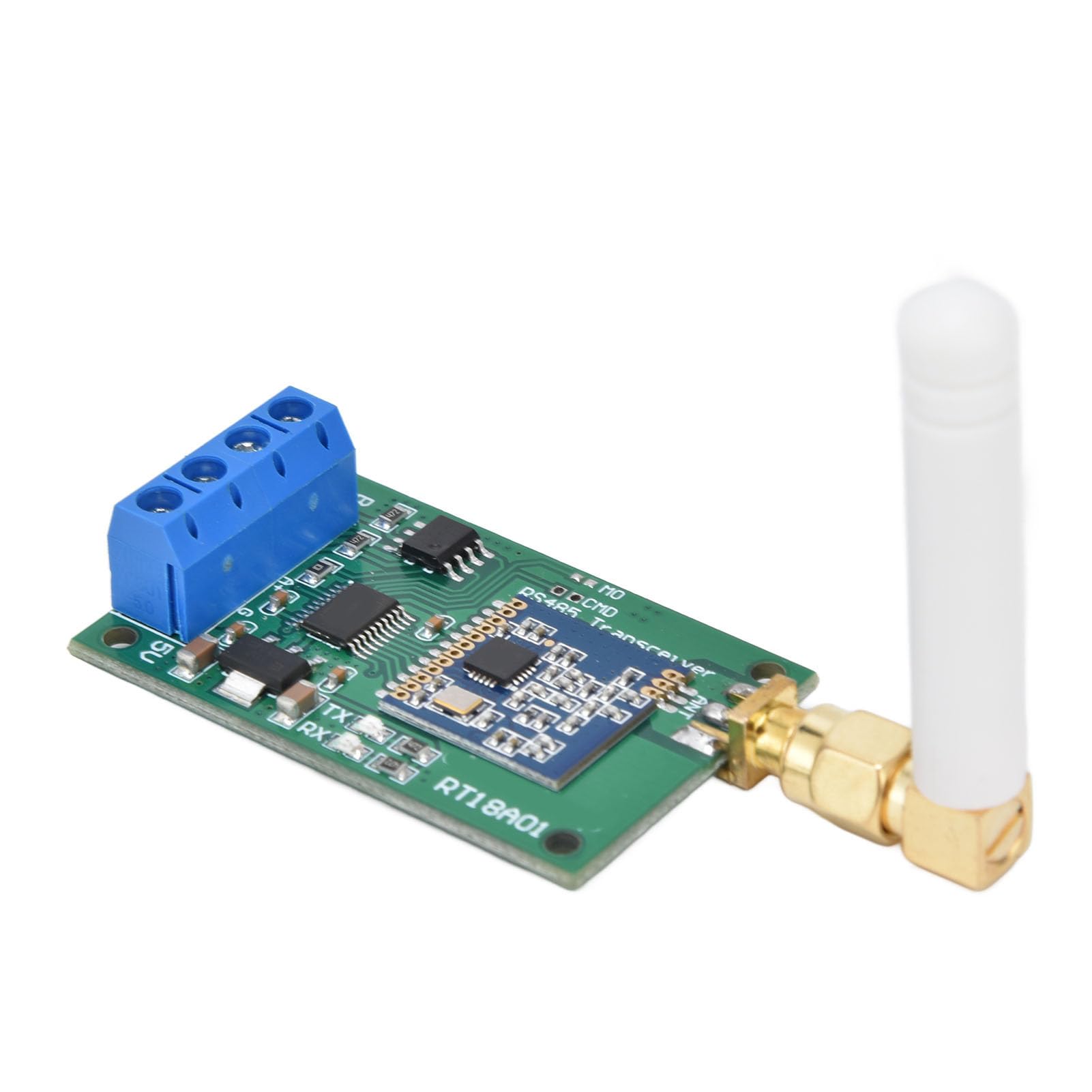 Émetteur-récepteur UHF RT18A01 Répéteur sans Fil Maître-Esclave avec Transmission 500m pour Systèmes d'Automatisation Industrielle Opération Facile pour Équipements Électroniques et Domotique