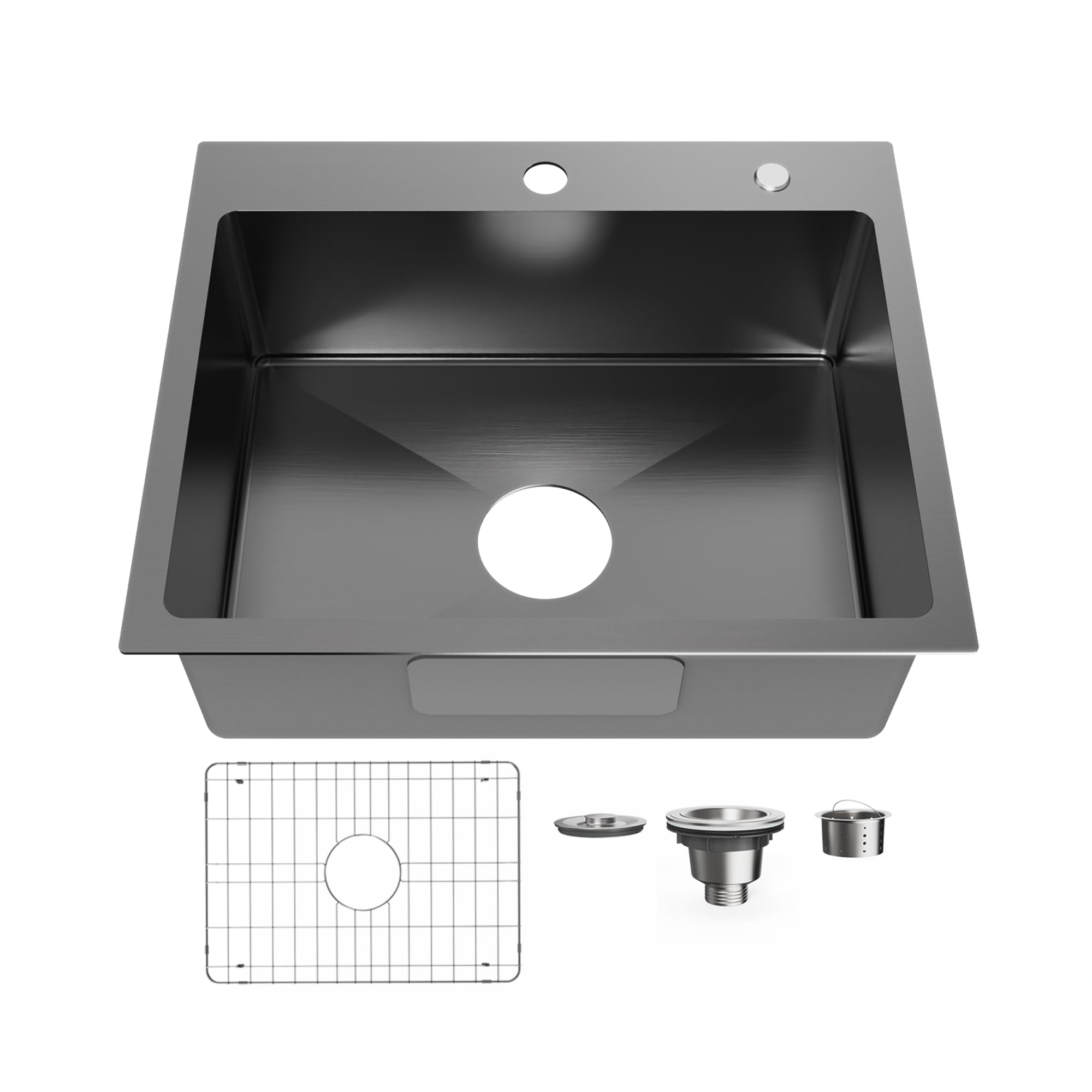 Undermount Kitchen Sink Yutong 18x16 | 18 Gauge Stainless Steel Single ...
