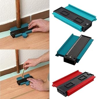 Moxic Contour Duplicator Profile Gauge Tiling Laminate Tiles Edge Shaping Wood Blue