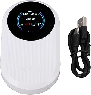 GOTOTOP Portable 4G LTE Mobile Hotspot Router, 3000mAh 300Mbps Wi Fi 6 Hotspot with SIM Card Slot for B1 B3 B5 B7 B8 B20 B38 B40 B41 European Version