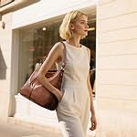 Large Hobo Crossbody Bag for Women, Vegan PU Leather Shoulder Purse with Multi Pockets, Adjustable Strap, Vintage Style