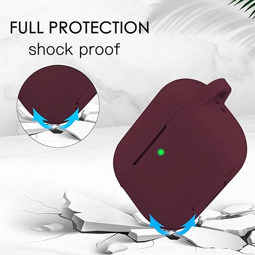 Miniatura 4 de OLEBAND Funda para Airpods de 3 generación con bonito llavero brillante funda protectora de silicona y antideslizante para Apple Air Pod 3 LED