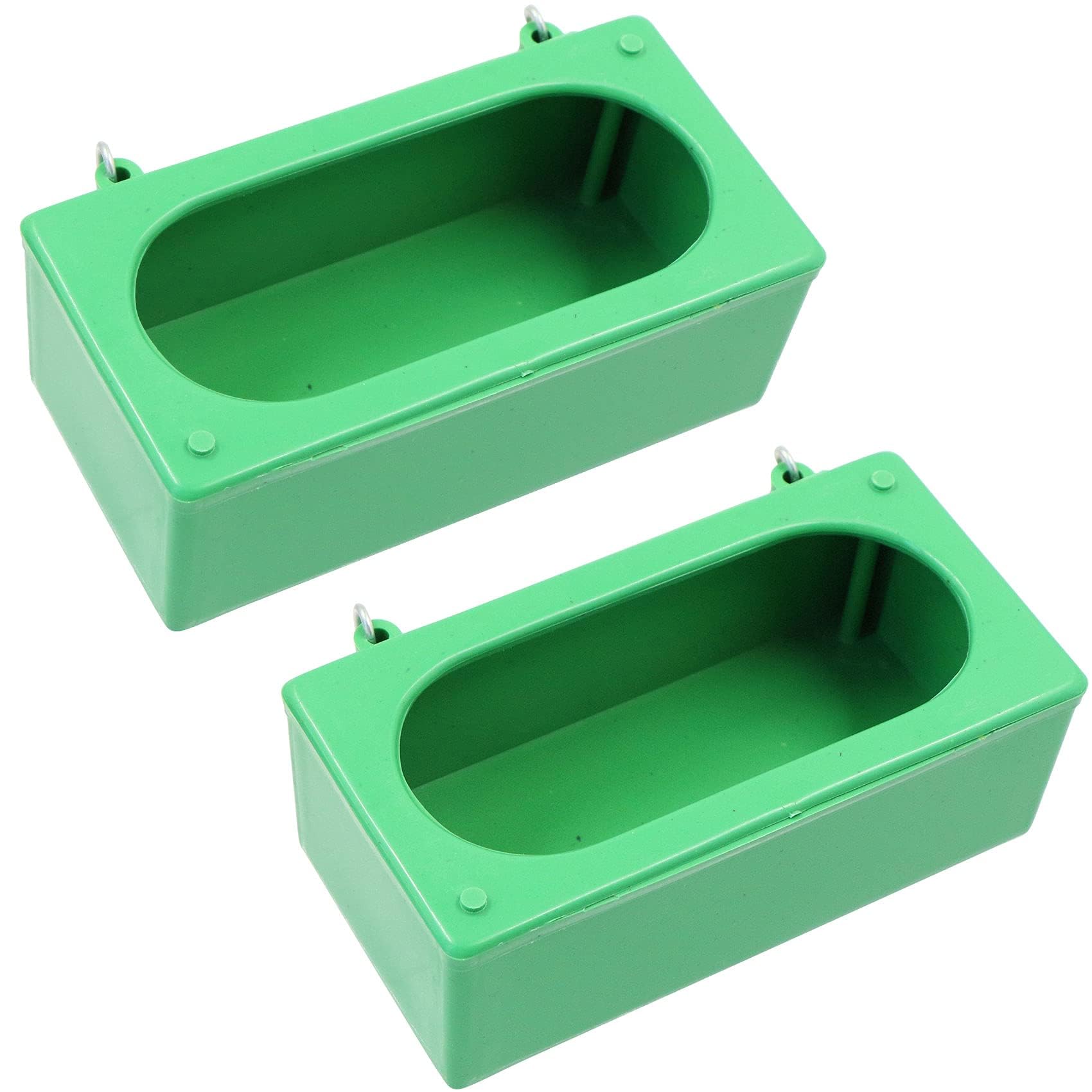 Comedero Bebedero para Aves Alimentador para Pájaros - Contenedor de Comida para pájaros, Tazas para Alimentar a los Loros, a Prueba de Salpicaduras, 2 Piezas