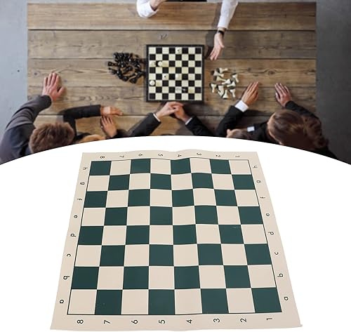 Miniatura 2 de Alomejor Tablero de ajedrez portátil 13.6x13.6 in PVC suave tablero de ajedrez torneo conjunto de ajedrez para viajes camping