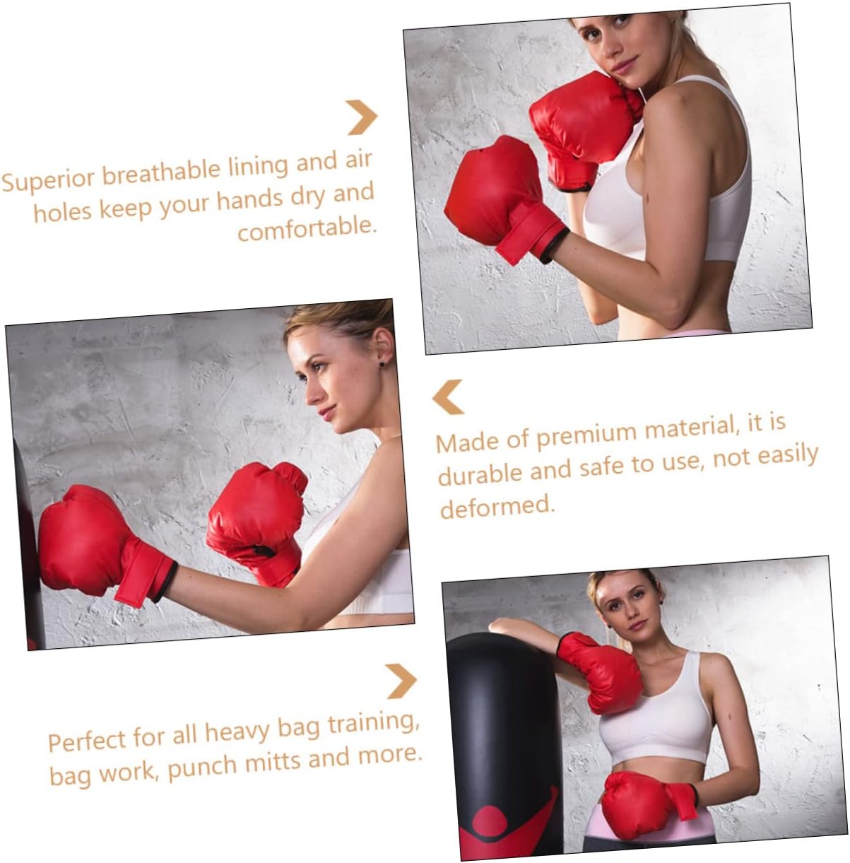 Yardwe Professional Sparring Gloves Boys and Girls Thai Gloves Wide Wrist Wrap Multi-Layer Padding