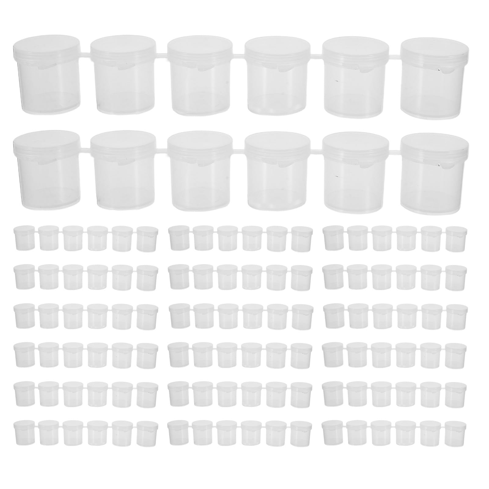 Lot de 20 mini pots de peinture : mini-récipients de rangement pour peinture - Récipients de rangement portables vides de 15 ml - Petits pots de pigment pour les loisirs créatifs, la en