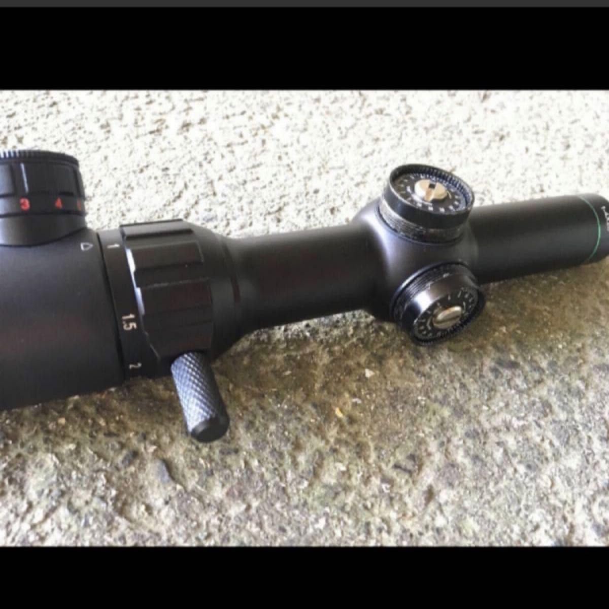 SNIPER スコープ1-4X Sniper 1-4X28 Rifle Scope Illuminated Mid-dot Reticle w/ Red