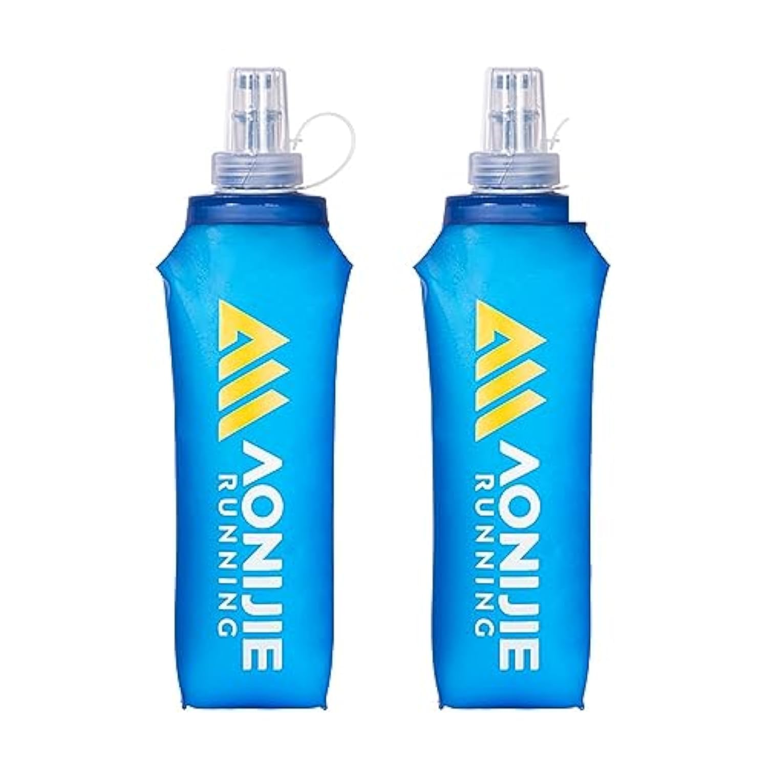 AONIJIE TPU Soft Flask Water Bottle Collapsible Running Flask for Hydration Pack, BPA Free, Wide Opening, for Outdoor Sports Hydration