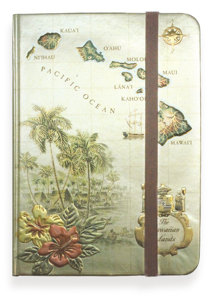 Foil Notebook - Islands of Hawaii - Large      Office Product