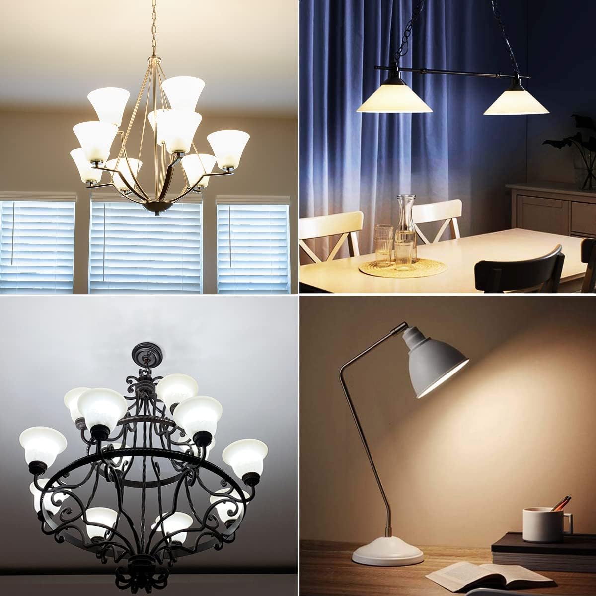 ChangM Lampadina LED Cambia Colore, Lampadina a Candela, RGB Dimmerabile E14 Candela Led con Telecomando, 5W (sostituisce 40W) Bianco Freddo 5700K, Confezione da 10