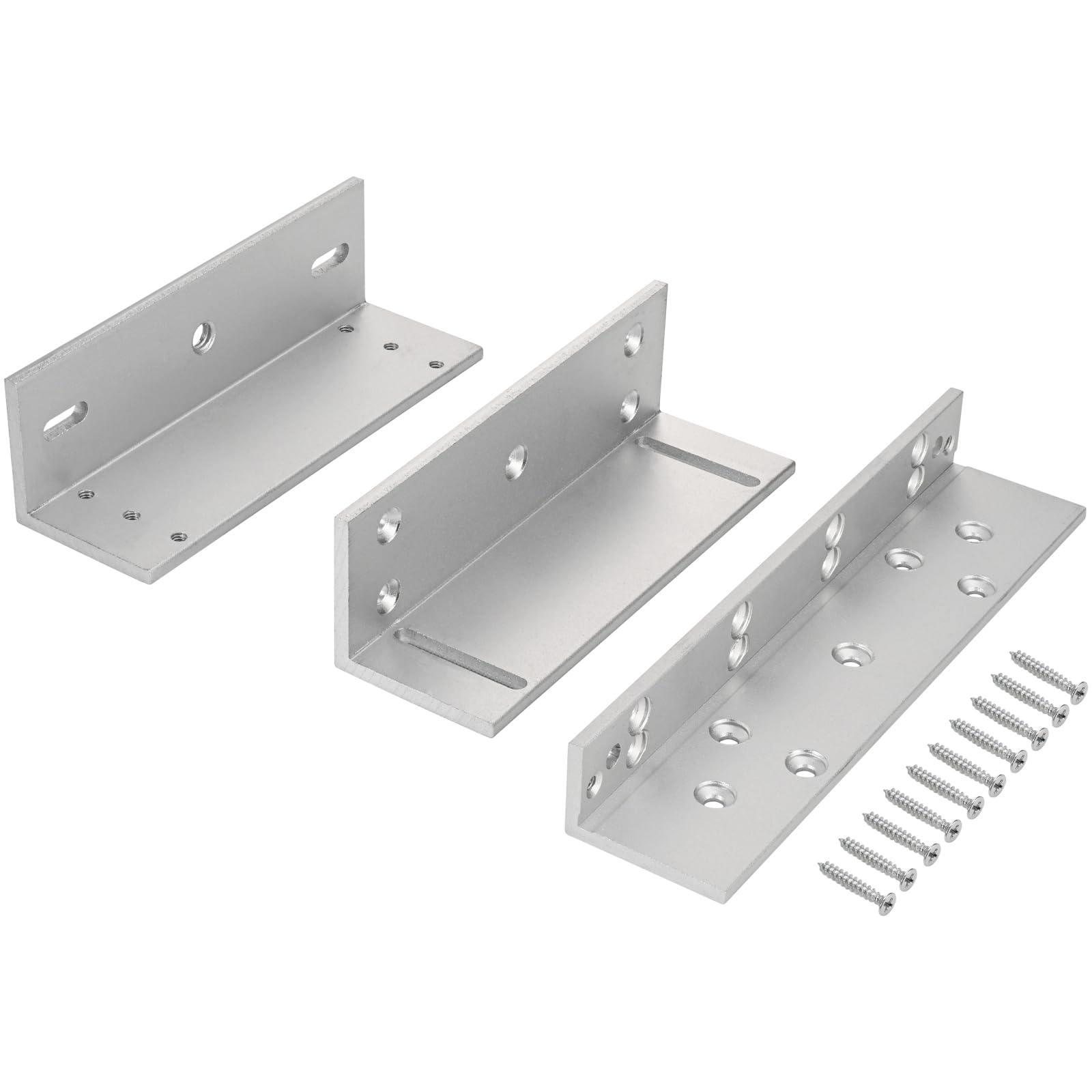 Mag Lock 500KG / 1200LB di Holdings Force elettromagnetico commerciale serratura 12 V, indicatore LED quando chiuso opzioni NO/NC, per sistema di controllo accessi con staffe L & Z