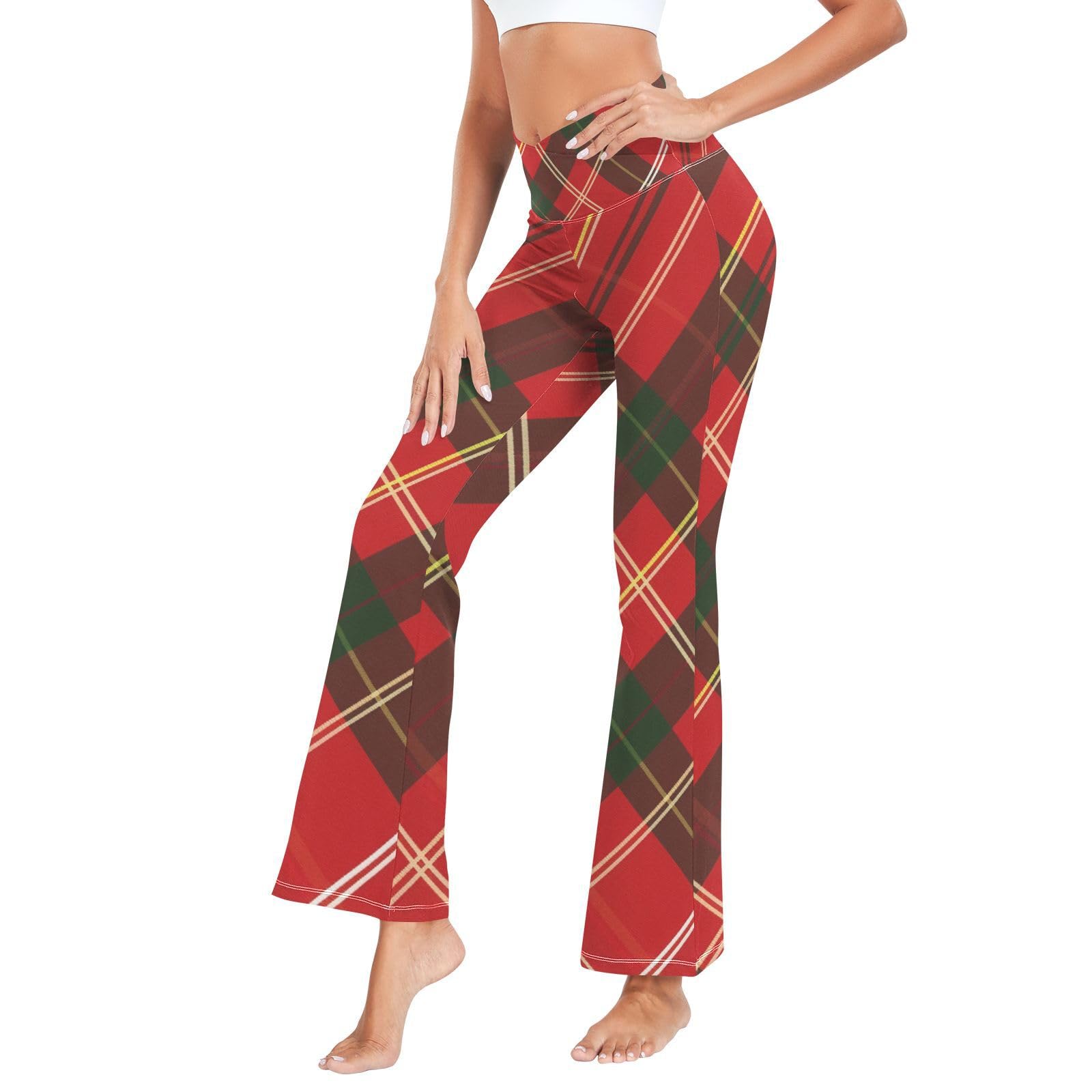 Legging de compression écossais haut de gamme en maille premium - 8