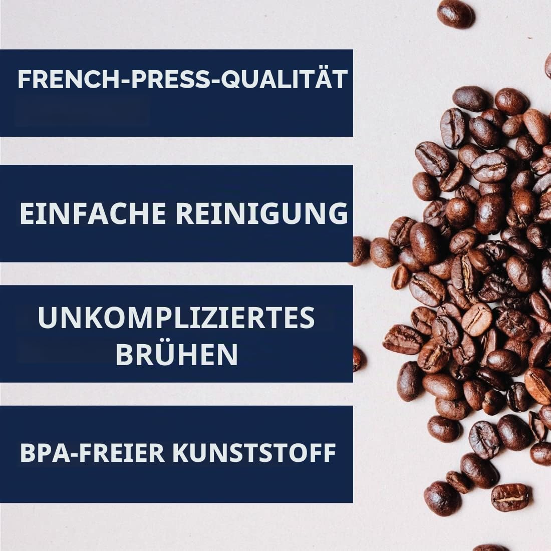 Clever Kaffeetropfer und Filter, groß, 510 ml, originelles klassisches Design, sicherer BPA-freier Kunststoff, Tropfer-Kaffeemaschine, Untersetzer und Deckel, 510 ml (transparent)
