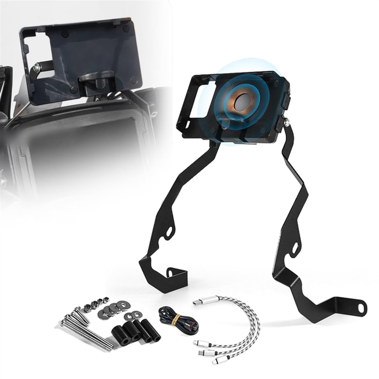 Cargador Inalámbrico USB Soporte para Teléfono Móvil De Navegación GPS para Harley Pan America 1250 S 1250S 2021 2022