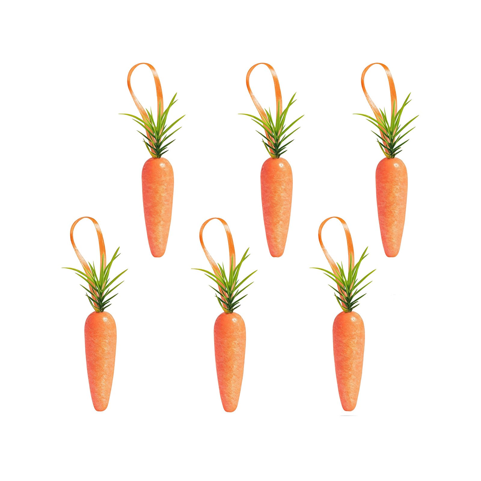 ZBIianxer Bright Easter Decors Set with Foam Rabbits and Carrot Ornament Party Supplies for Indoor Outdoors Use Spring Carrots