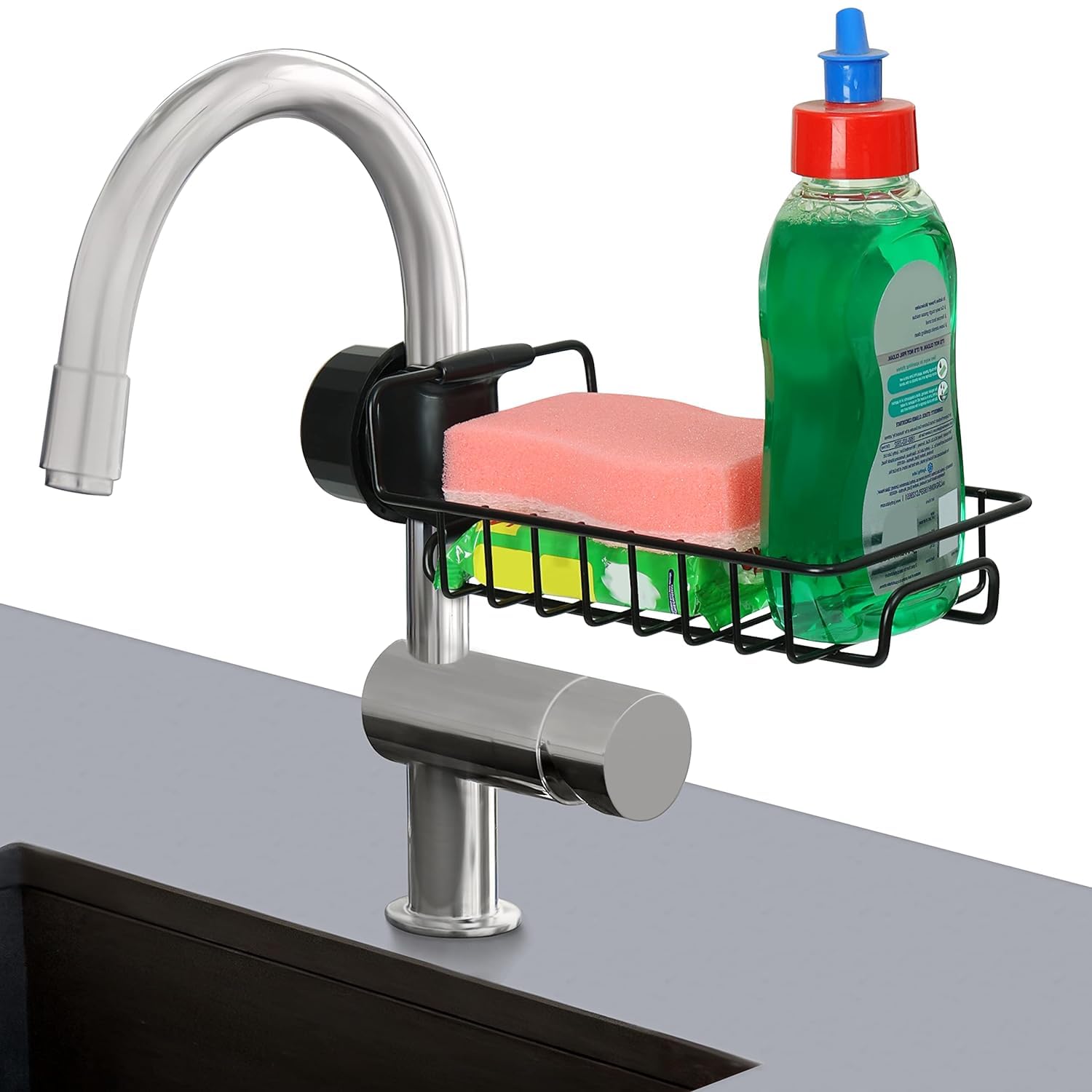 See full amazon price history chart for JIALTO Sink Organizer Over Faucet Sponge Holder/Stainless Steel Heavy Duty Hanging Faucet Drain Rack for Scrubbers Soap/Bathroom/Detachable No Suction Cup (Black) JIALTO Sink Organizer Over Faucet Sponge Holder/Stainless Steel Heavy Duty Hanging Faucet Drain Rack for Scrubbers Soap/Bathroom/Detachable No Suction Cup (Black) (B0CG3HSR56) Amazon Price History, Amazon Price Tracker