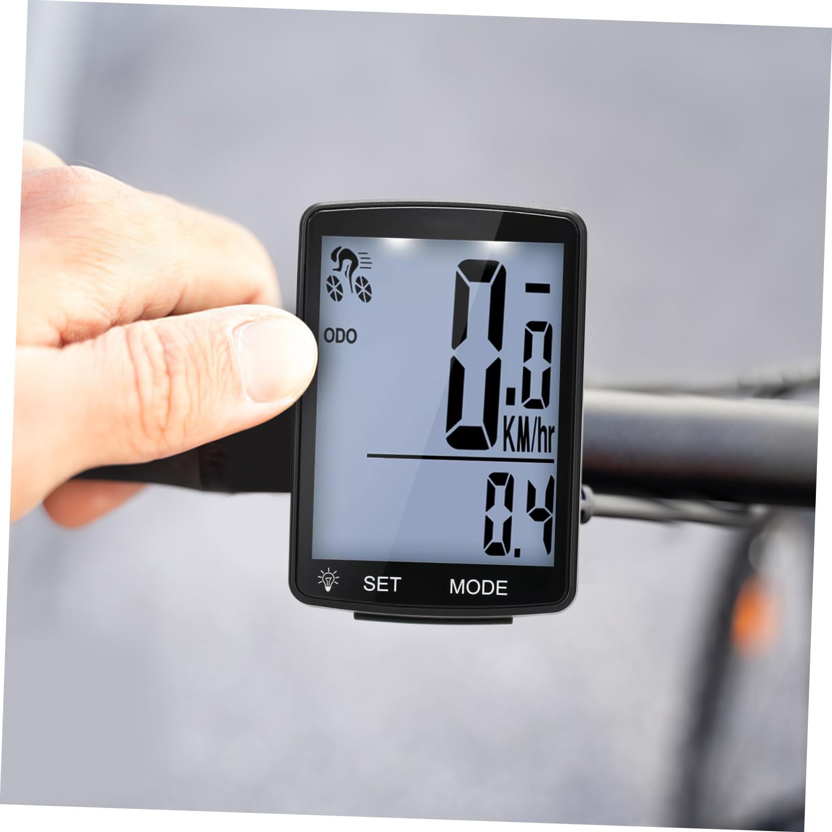 Sosoport Compteur Velo sans Fil pour Bicycle, Compteur de Vitesse de Vélo et Odomètre, Écran LCD, Design Compact et Léger Cyclisme