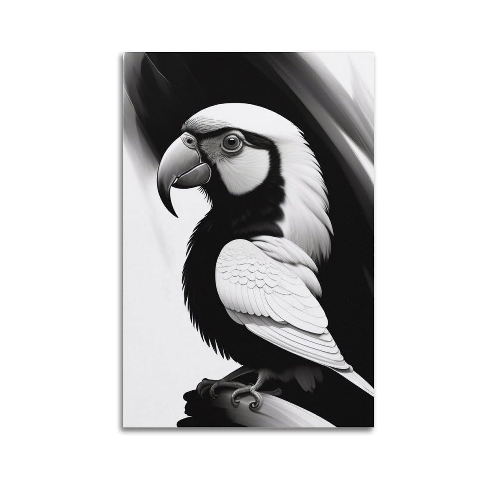 CXHJCA Animal Artwork Poster Macaw Parrot 4 Poster Decorative Painting Canvas Wall Posters And Art Picture Print Modern Family Bedroom Decor Posters 24x36inch(60x90cm)