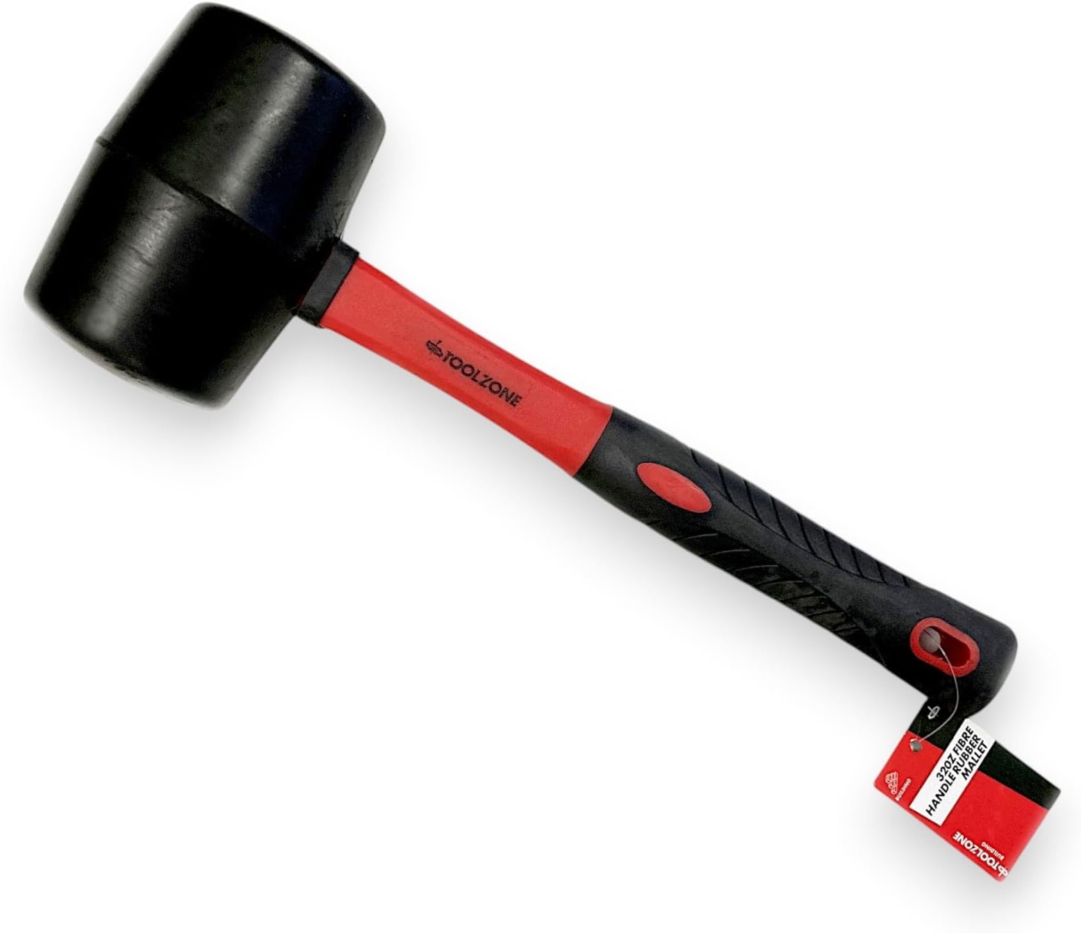 32Oz Rubber Mallet Fibre Handle Red and Black