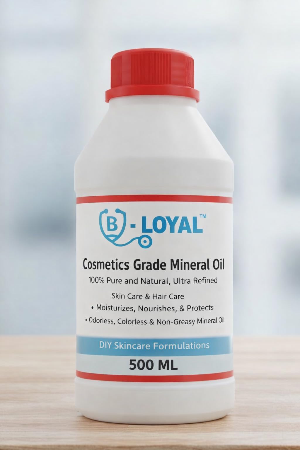 B-LOYAL Cosmetics Grade Mineral Oil - 100% Pure and Natural, Ultra Refined Skin Care & Hair Care, Moisturizes, Nourishes, & Protects, Odorless, Colorless & Non-Greasy Mineral Oil, DIY Skincare Formulations (500 ML)-image-27