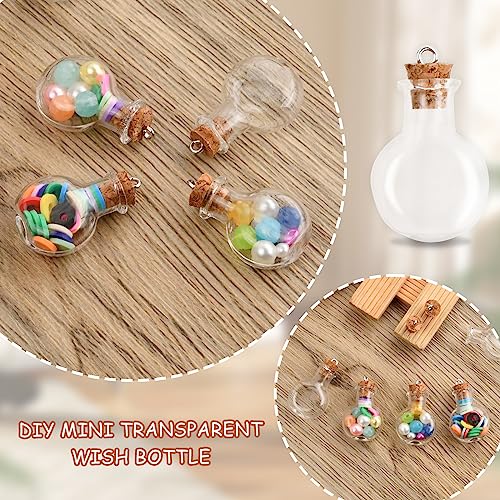 Anseom 30 Pezzi Mini Bottiglie dei Desideri, 1-2