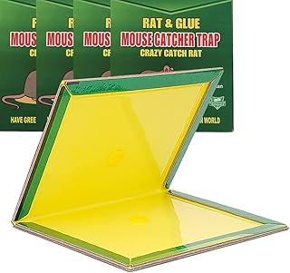 5 Pack Glue Traps for mice, Large Rat Traps with Enhanced Stickiness, Mouse Traps Indoor Easy to Set and Use, Sticky Pad Board for House Indoor and Outdoor