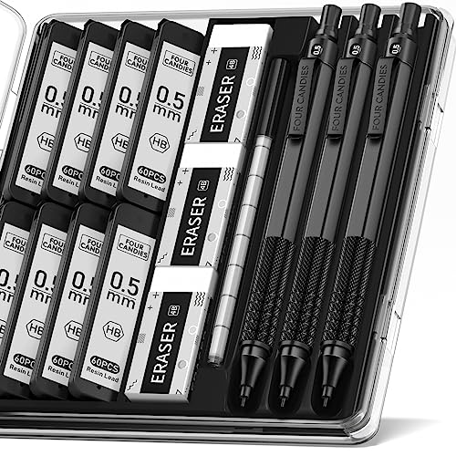 Blei Minen 0,5mm HB - 240 Stück Nachfüllungen Für Druckbleistifte