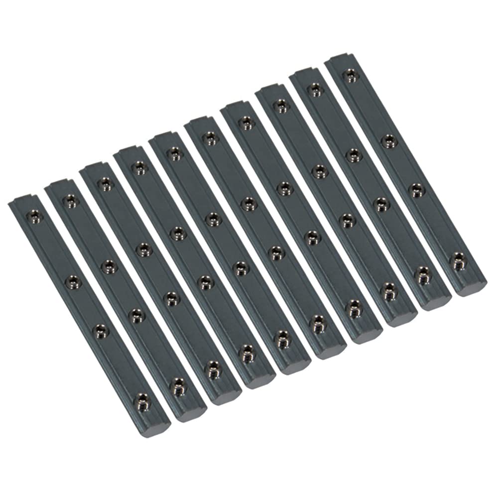 Yeebyee Schwarz Gerade Linie Verbinder 3,9 "Joint Bracket mit M5 Schraube für 0,24" Slot 2020 Serie Aluminium Extrusion Profil, 10Stück/Packung