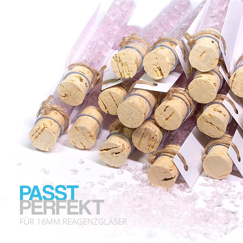 Tappi In Sughero Naturale Tuuters - 25 Pezzi, Altezza 15 Mm, Diametro 12x9 Mm